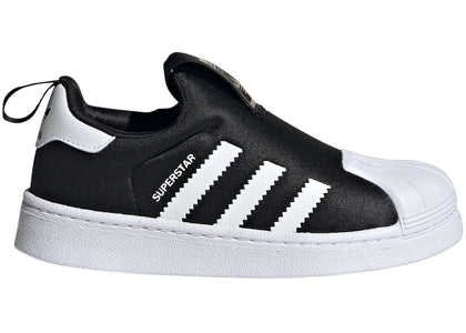 adidas Superstar 360 Core Black Cloud White Gold Metallic (PS) - authentic adidas sneakers