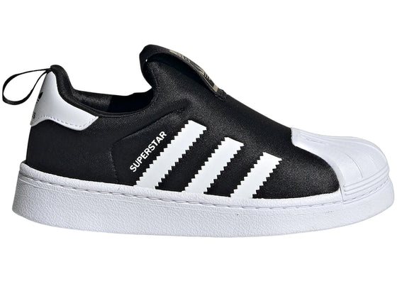 adidas Superstar 360 Core Black Cloud White Gold Metallic (PS) sneakers - authentic adidas shoes