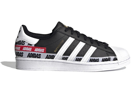 adidas Superstar Black Graphic - authentic adidas sneakers