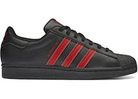 adidas Superstar Black Vivid Red