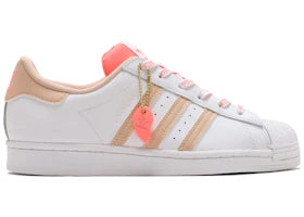 adidas Superstar Cloud White Halo Blush Acid Red (Women's) - vue 360