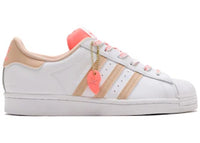 adidas Superstar Cloud White Halo Blush Acid Red (Women's)