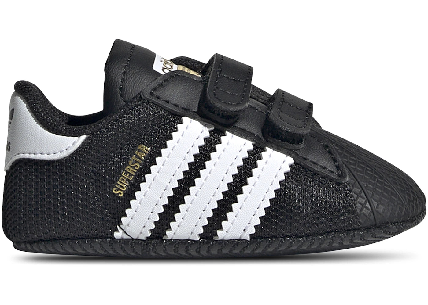 adidas Superstar Core Black Cloud White Gold Metallic (I) - vue 360