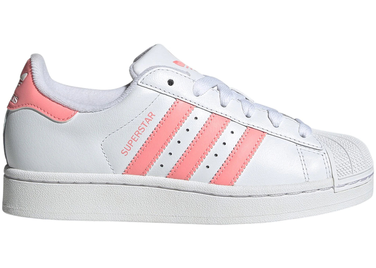 adidas Superstar II Cloud White Semi Pink Spark (GS) - vue 360