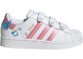 adidas Superstar II Comfort Closure Disney White Light Pink Aquamarine (PS) - authentic adidas sneakers