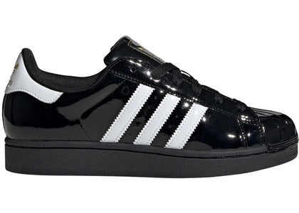 adidas Superstar II Core Black Cloud White Gold Metallic (Women's) - authentic adidas sneakers