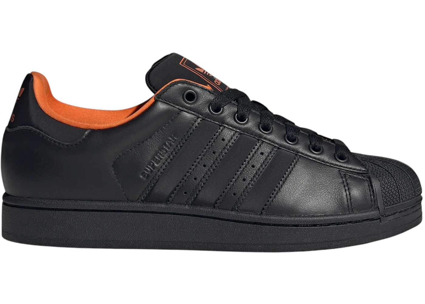 adidas Superstar II Core Black Orange - vue 360