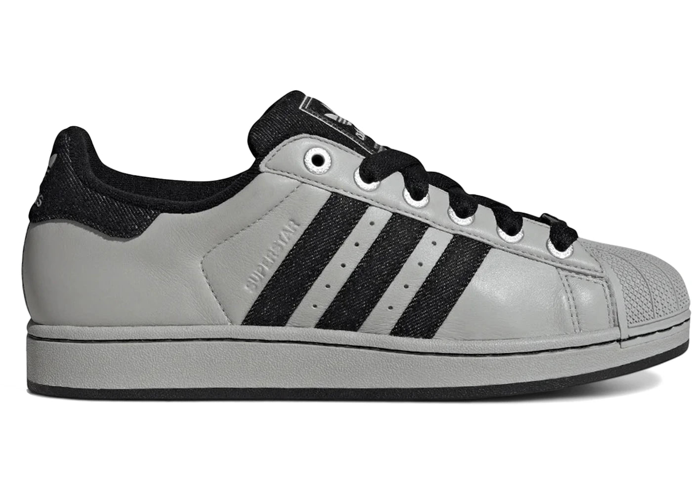 adidas Superstar II Grey Black Denim - vue 360