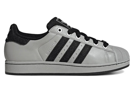 adidas Superstar II Grey Black Denim - authentic adidas sneakers