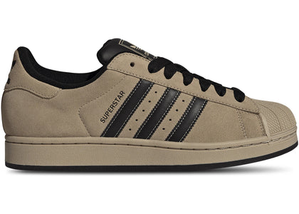 adidas Superstar II Stone Khaki Black - authentic adidas sneakers
