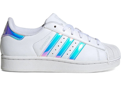 adidas Superstar II White Iridescent Stripes (GS) - authentic adidas sneakers
