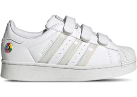 adidas Superstar LED Lights Comfort Closure Cloud White Core Black (PS) - authentic adidas sneakers