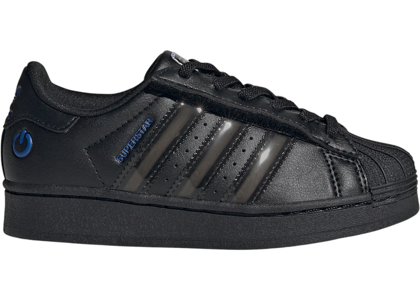 adidas Superstar LED Lights Comfort Closure Core Black Preloved Violet (PS) - vue 360