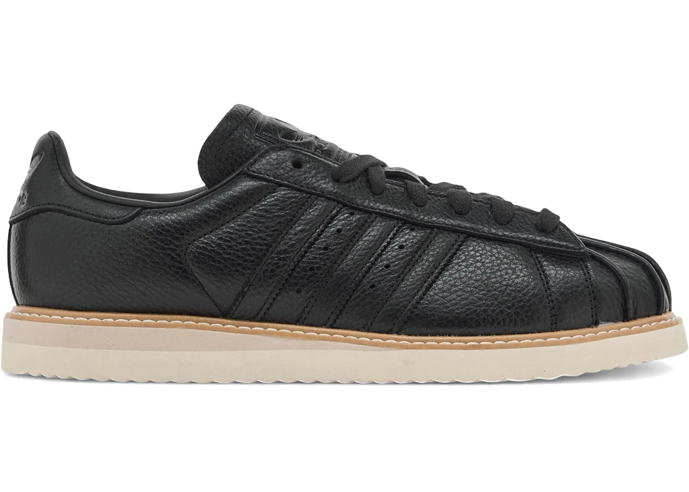 adidas Superstar Lux Black Warm Sandstone - vue 360