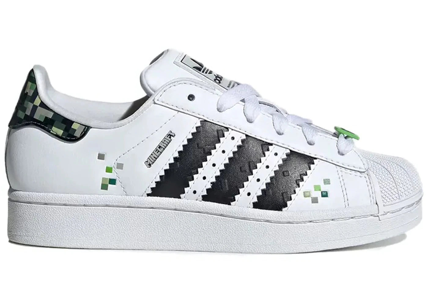 adidas Superstar Minecraft Creeper (GS) - vue 360