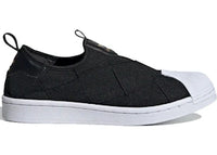 adidas Superstar Slip-On Core Black Cloud White Pink (Women's)