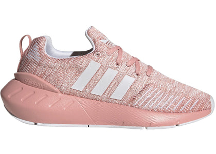 adidas Swift Run 22 Wonder Mauve Cloud White (GS) - sneakers view 2