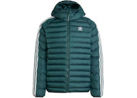 adidas Synthetic Hooded Jacket Mineral Green