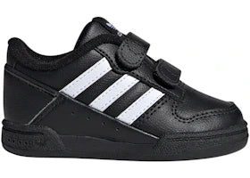 adidas Team Court 2.0 STR Comfort Closure Core Black Cloud White (TD) - authentic adidas sneakers