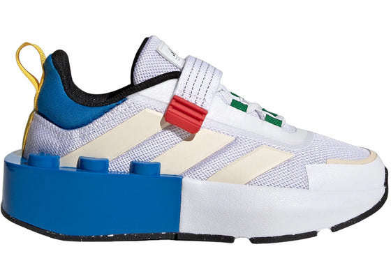 adidas Tech RNR Strap LEGO Cloud White Wonder White Shock Blue (GS) sneakers - authentic adidas shoes