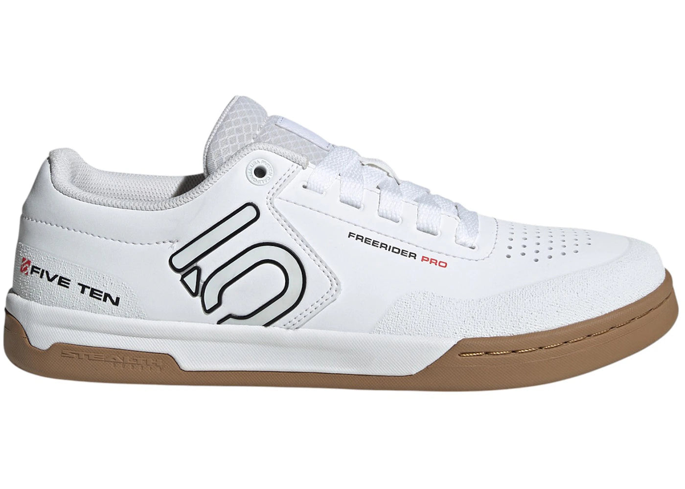 adidas Ten Freerider Pro Cloud White Core Black Red - vue 360