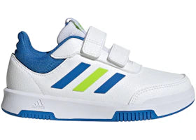 adidas Tensaur Hook And Loop Cloud White Bright Royal Solar Slime (GS) - authentic adidas sneakers