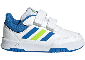 adidas Tensaur Hook And Loop Cloud White Bright Royal Solar Slime (TD) - authentic adidas sneakers