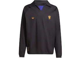 adidas Terrace Icons Drill Sweatshirt Manchester United Utility Black - vue 360