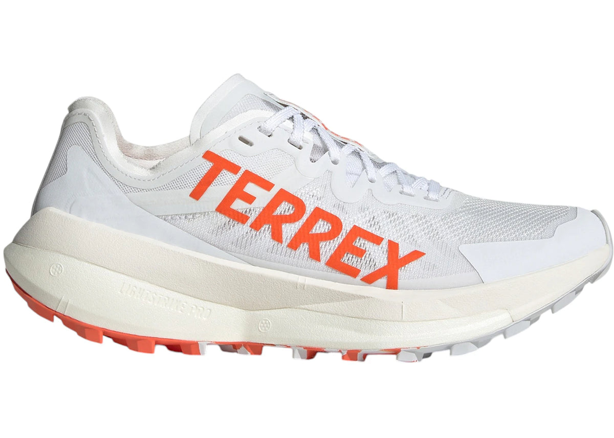 adidas Terrex Agravic Speed Trail Cloud White Impact Orange Dash Grey (Women's) - vue secondaire A