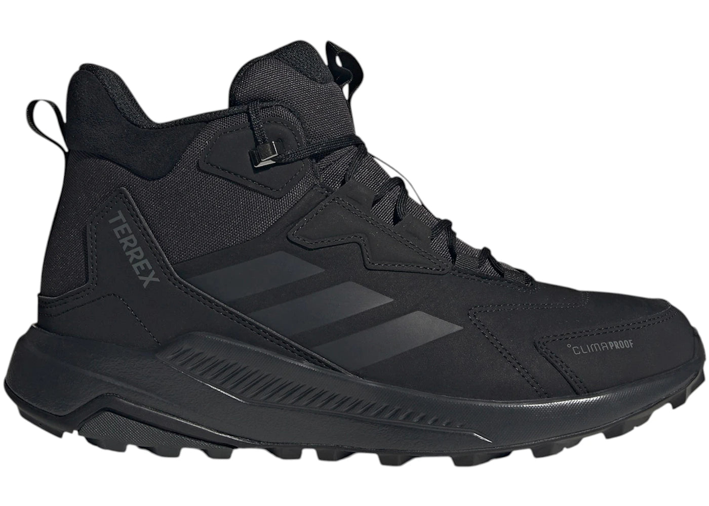 adidas Terrex Anylander Leather Mid Climaproof Black Carbon Grey Four - vue 360