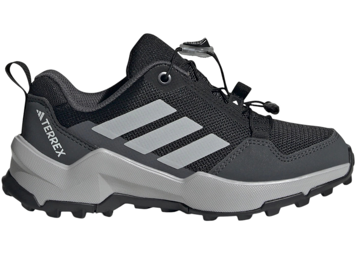 adidas Terrex Ax4S Speed Lacing Core Black Grey Grey (GS) - vue secondaire A