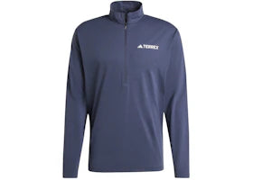 adidas Terrex Multi Climacool 1/Zip Long Sleeve Long-Sleeve Top Shadow Navy - authentic adidas product