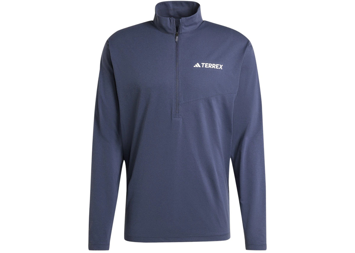 adidas Terrex Multi Climacool 1/Zip Long Sleeve Long-Sleeve Top Shadow Navy - vue secondaire A