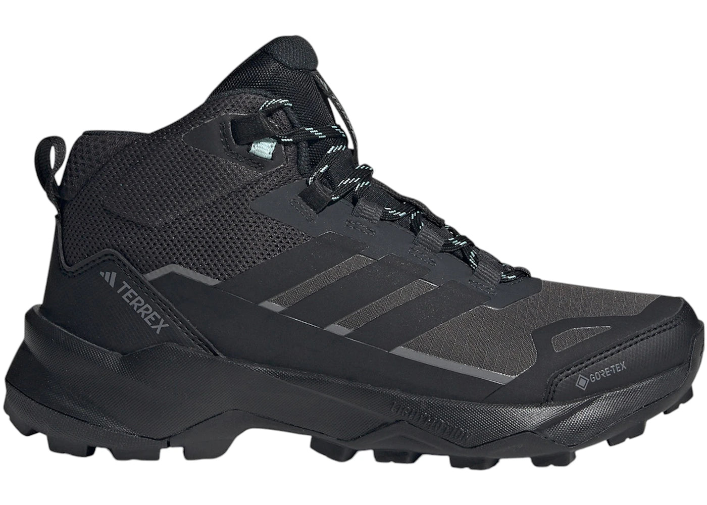 adidas Terrex Skychaser AX5 Mid Gore-Tex Carbon Core Black Semi Flash Aqua (Women's) - vue secondaire A