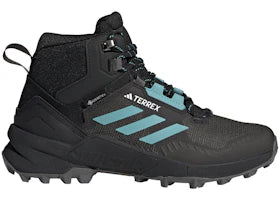 adidas Terrex Swift R3 Mid Gore-Tex Core Black Mint Ton Grey (Women's) - vue 360