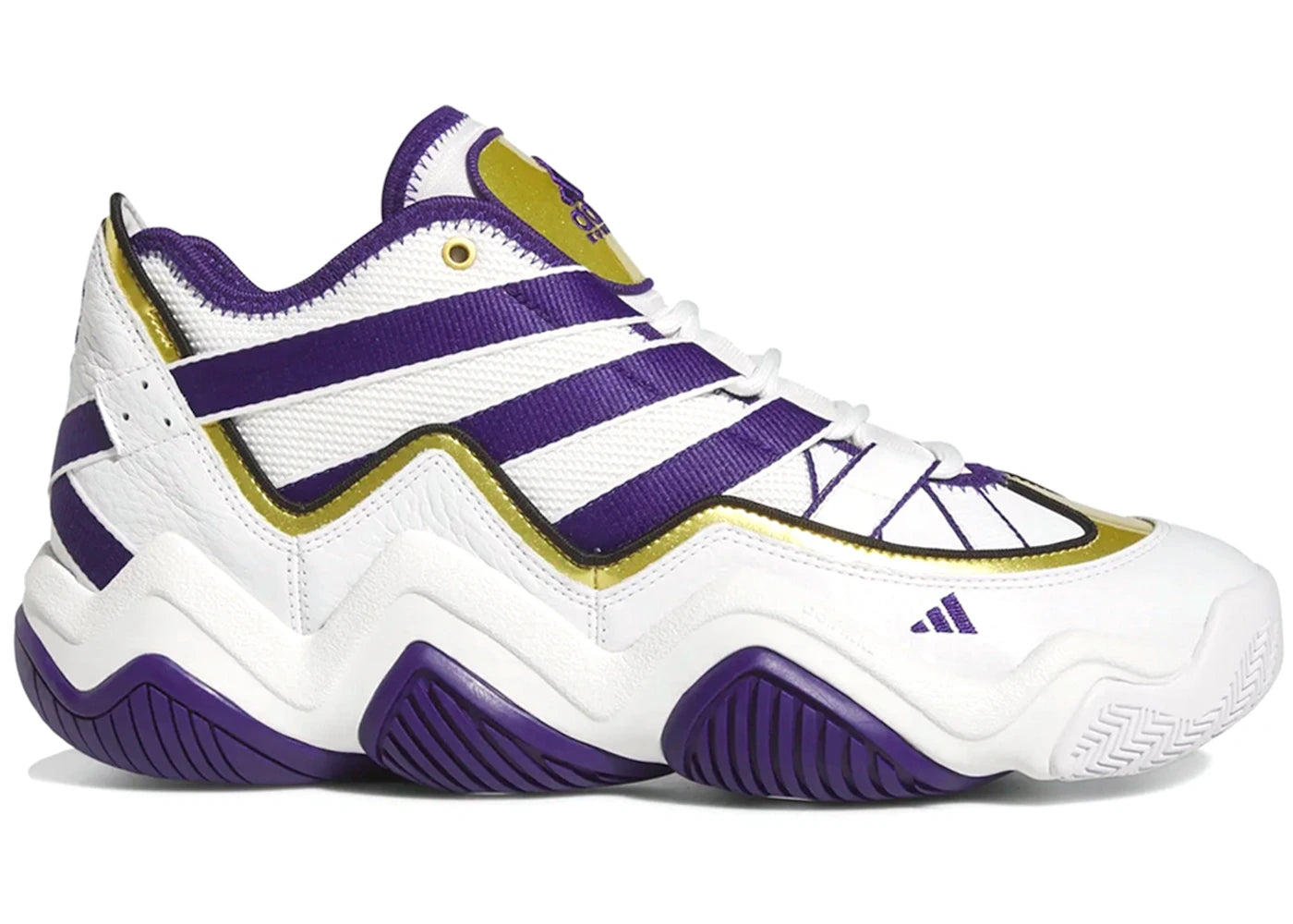 adidas Top Ten 2010 White Purple Gold - vue secondaire A