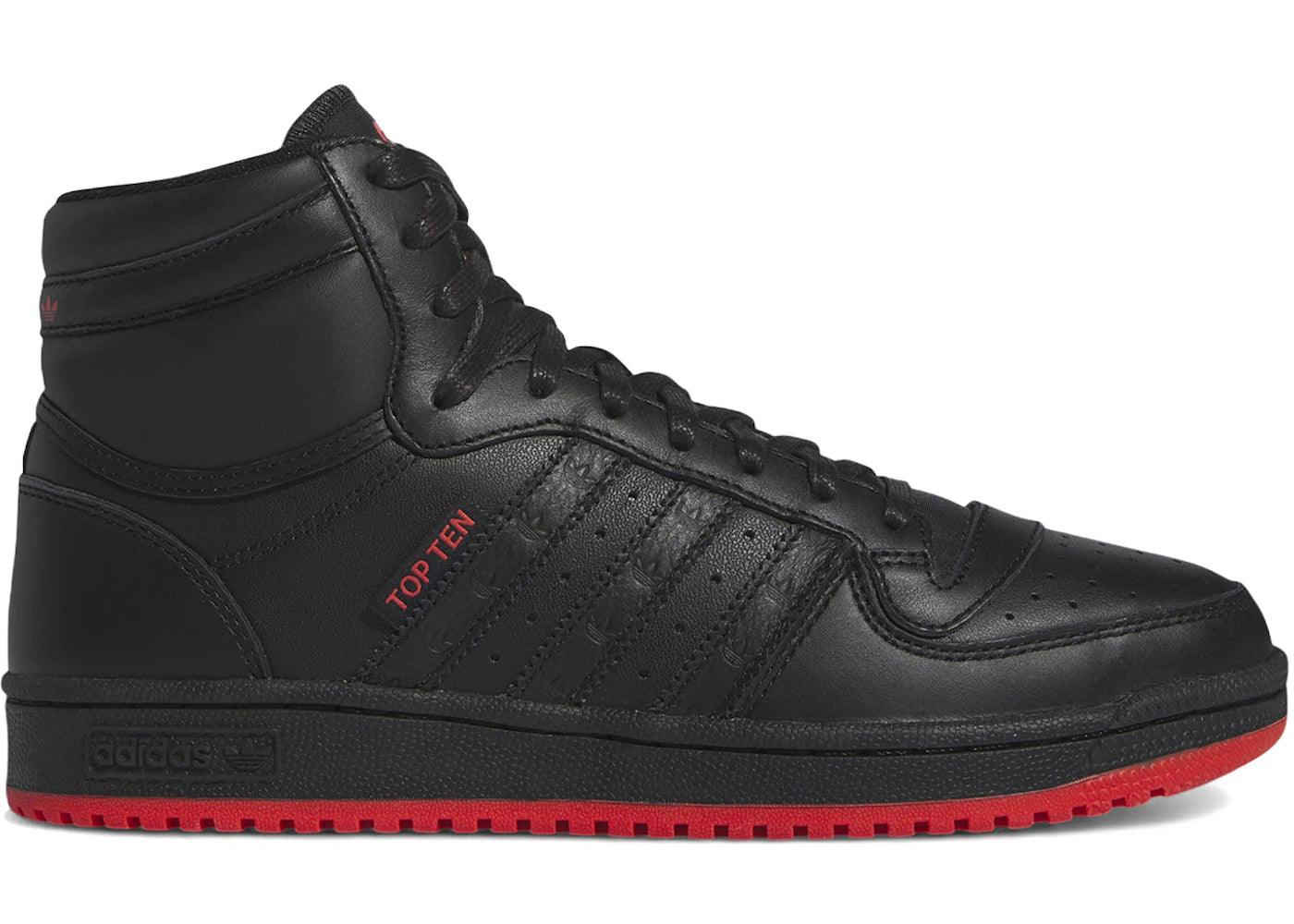 adidas Top Ten RB Black Bright Red - vue 360