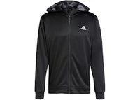 adidas Train Essentials Camo Full-Zip Hoodie Black