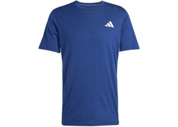 adidas Train Essentials Feelready 3-Stripes Tee Dark Blue - authentic adidas product