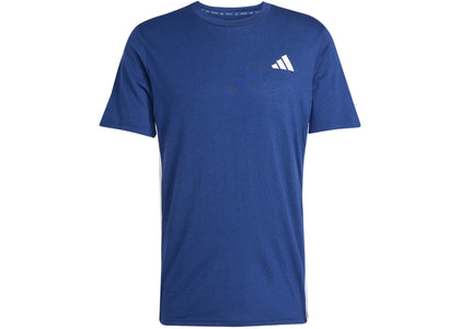 adidas Train Essentials Feelready 3-Stripes Tee Dark Blue - authentic adidas product