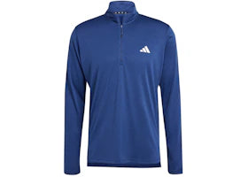 adidas Train Essentials Long Sleeve Tee Dark Blue - authentic adidas product