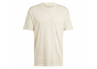 adidas Trefoil Essentials Dye Pocket Tee Putty Grey