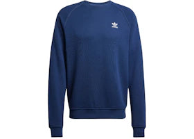 adidas Trefoil Essentials French Terry Crew Sweatshirt Night Indigo - vue 360