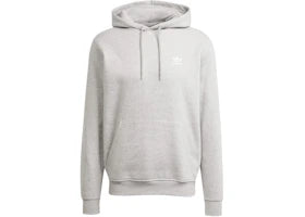 adidas Trefoil Essentials Hoodie Medium Grey Heather White