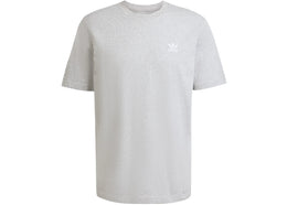 adidas Trefoil Essentials Tee Medium Grey Heather White - authentic adidas product