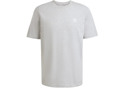 adidas Trefoil Essentials Tee Medium Grey Heather White - authentic adidas product
