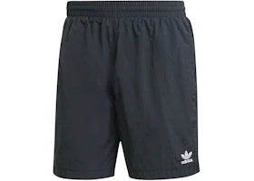 adidas Trefoil Essentials Woven Shorts Black White - vue 360