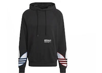 adidas Tricolor Trifoil Pullover Hoodie Black