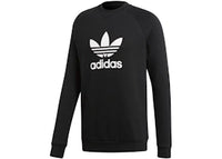 adidas Trifoil Warm-Up Crew Sweatshirt Black/White