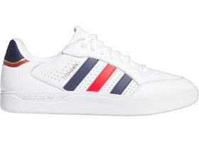 adidas Tyshawn Low Cloud White Better Scarlet Gold Metallic - authentic adidas sneakers